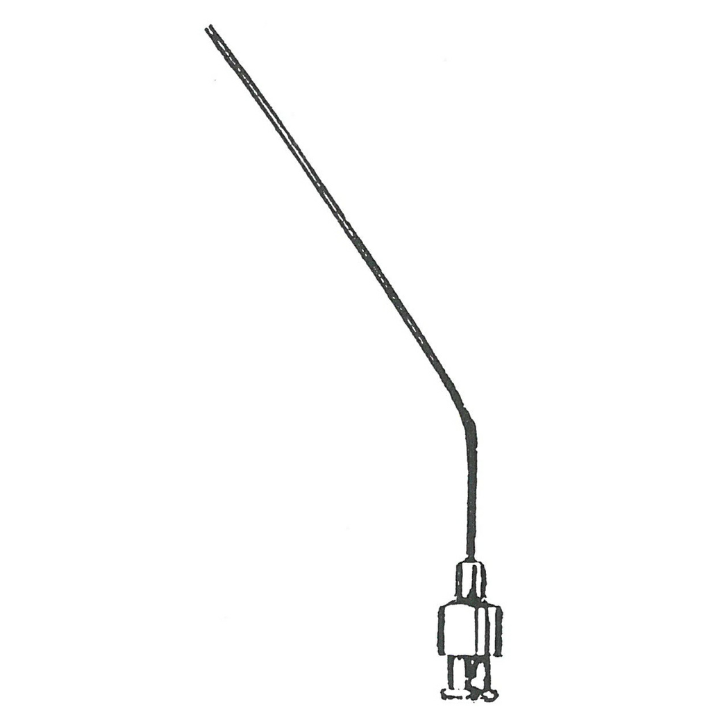 628010-31 : Suction tube, angled, 1.0 mm diameter, 80 mm long