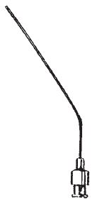 628014-31 : Suction tube, angled, 1.4 mm diameter, 80 mm long