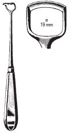 47620-05 : Beckmann Adenoid curette, standard model, fig. 5, 22 cm long, width of blade 19 mm