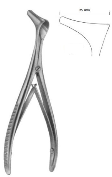 Hartmann Nasal speculum, 15 cm long, fig. 3 - large