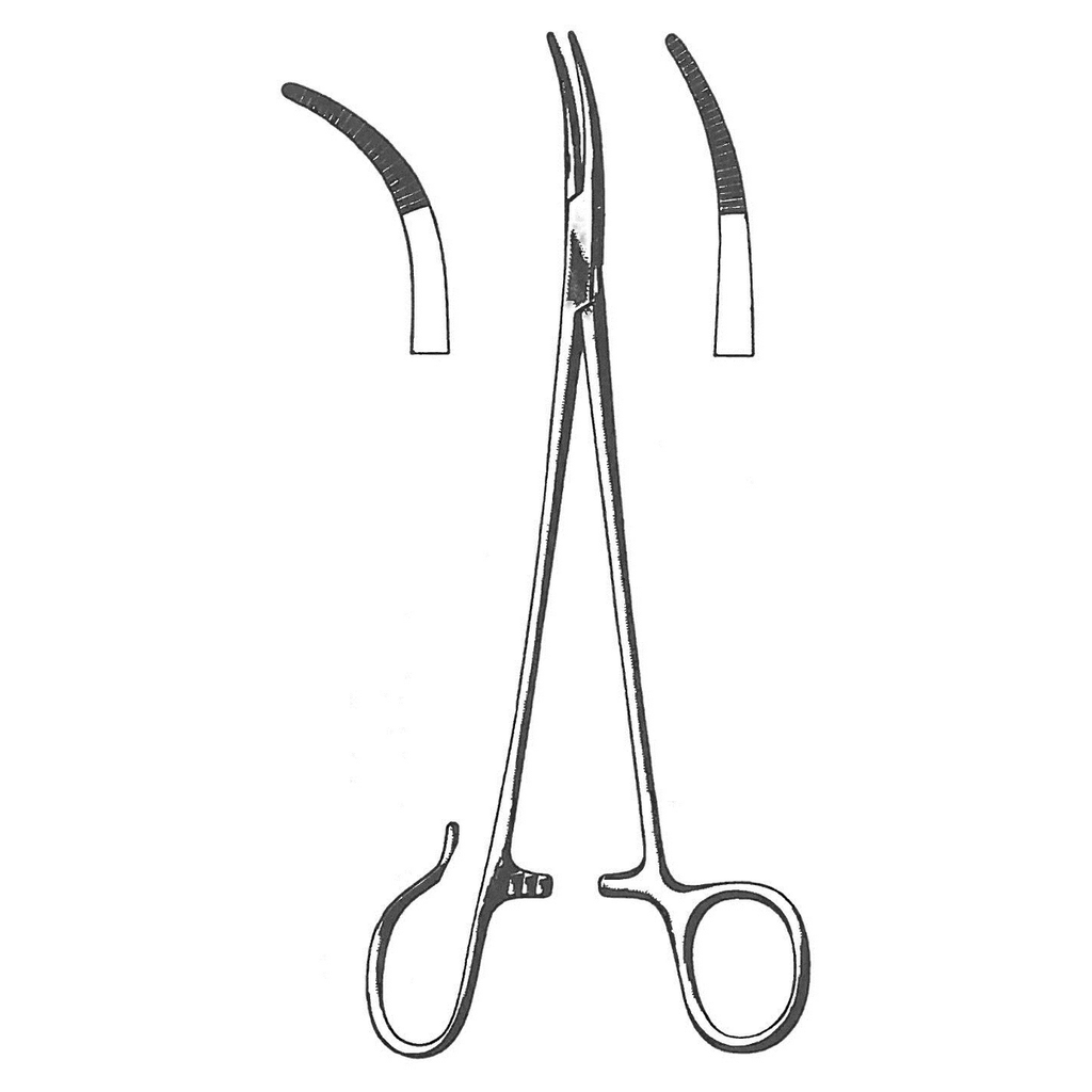 Schnidt (Boettcher) Artery and tonsil forceps, 19 cm long, light curve, one open ring