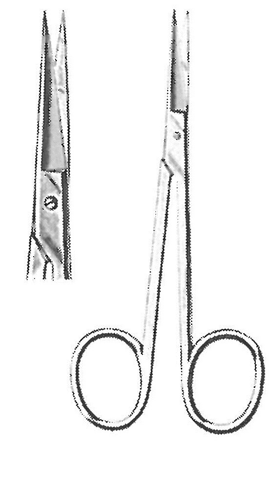 09340-10 : Iris Standard Iris scissors, standaard pattern, sharp/sharp, straight, 10 cm long