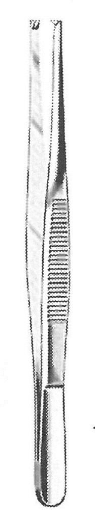 11120-13 : Dressing forceps, 1 x 2 teeths, standard, 13 cm long