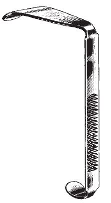49320-01 : McIvor Tongue blade, fig. 1,  27 x 95 mm, without ether tube
