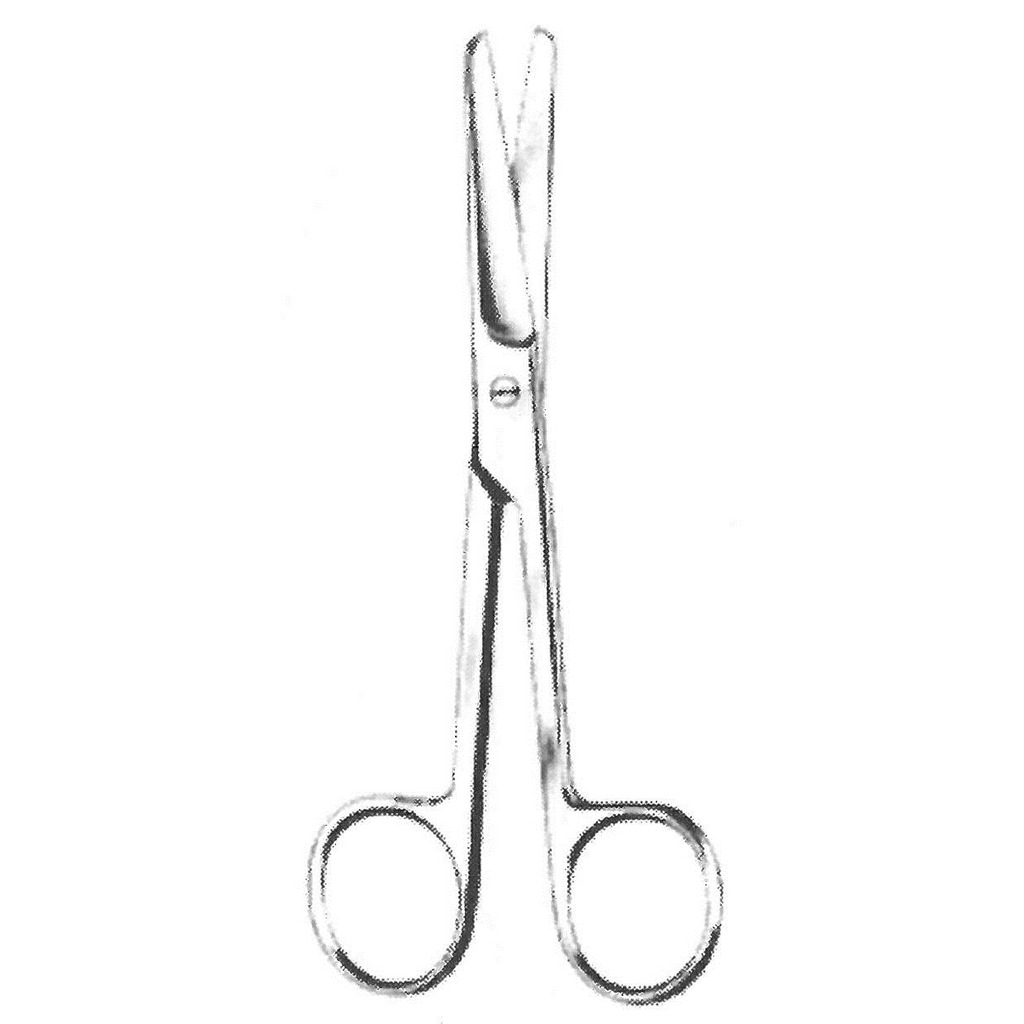 09102-14 : Operating scissors, blunt/blunt, straight, 14.5 cm long