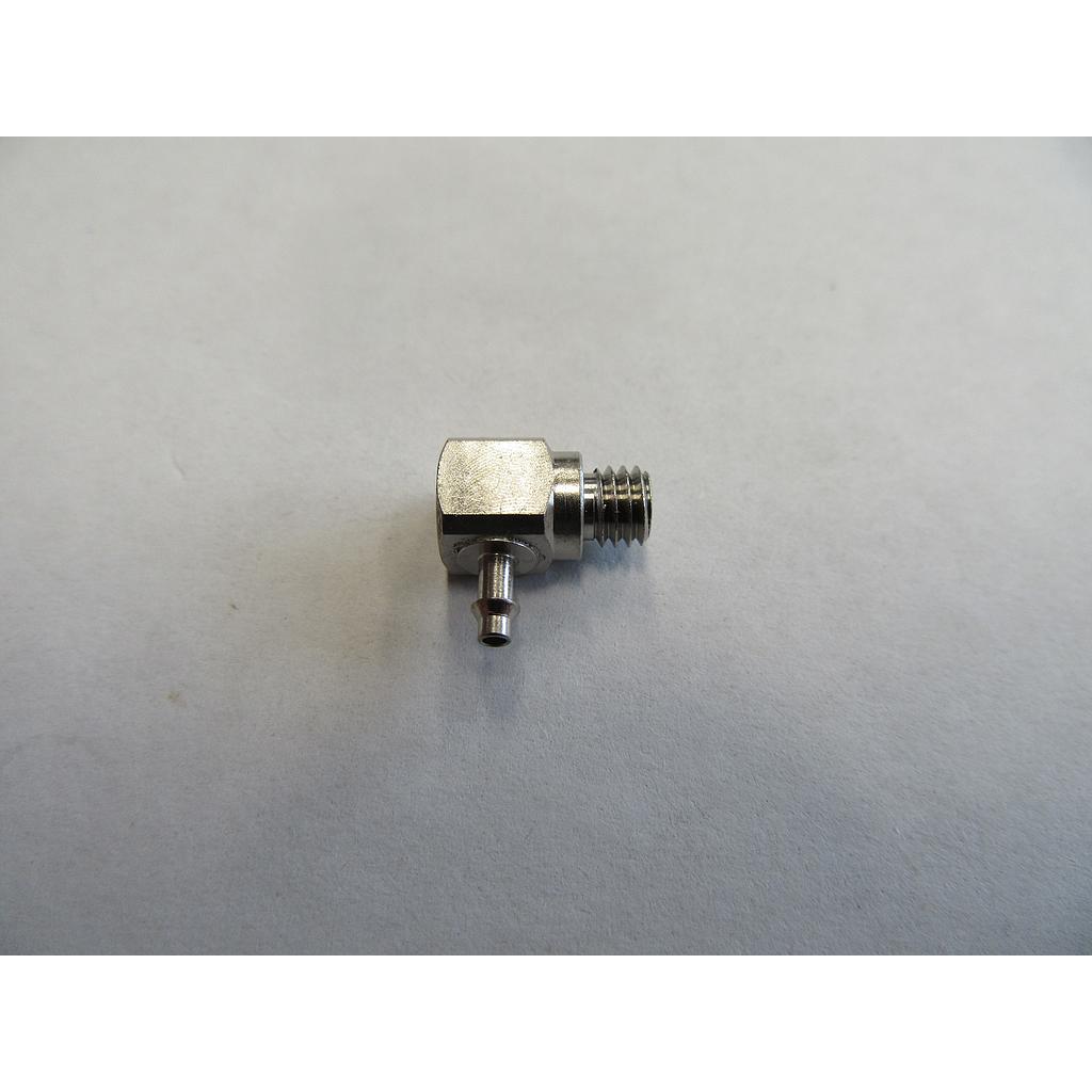 X350 CT0-2: Connector 90° for 1/16" pipe, 10-32 thread