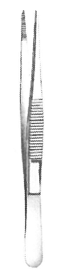 11110-11 : Dressing forceps, narrow, straight, 11.5 cm long