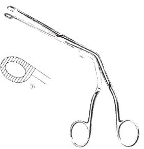 05190-25: Magill Catheter introducting forceps, adult size, 25 cm long