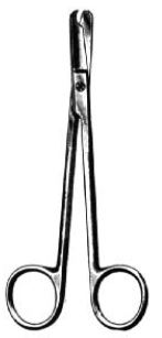 Littauer Ligature scissors, straight, 13 cm long