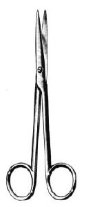 Lexer Operating and dissecting scissors, straight, 16 cm long, delicate pattern