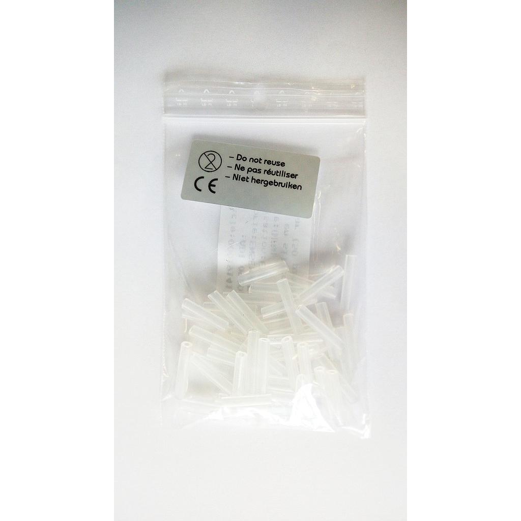 ADI 090015: Silicone tips, water caloric stimulator, 2mm inner diameter (50 pieces)
