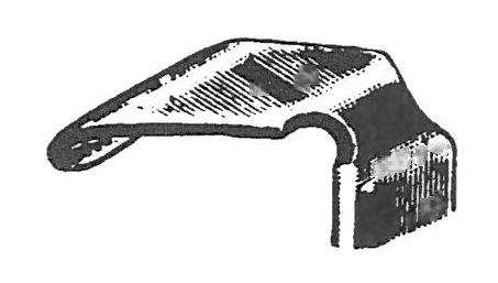 49310-05 : Davis-Boyle Tongue depressor, alone, fig. 1, 20 x 25 mm, without ether tube