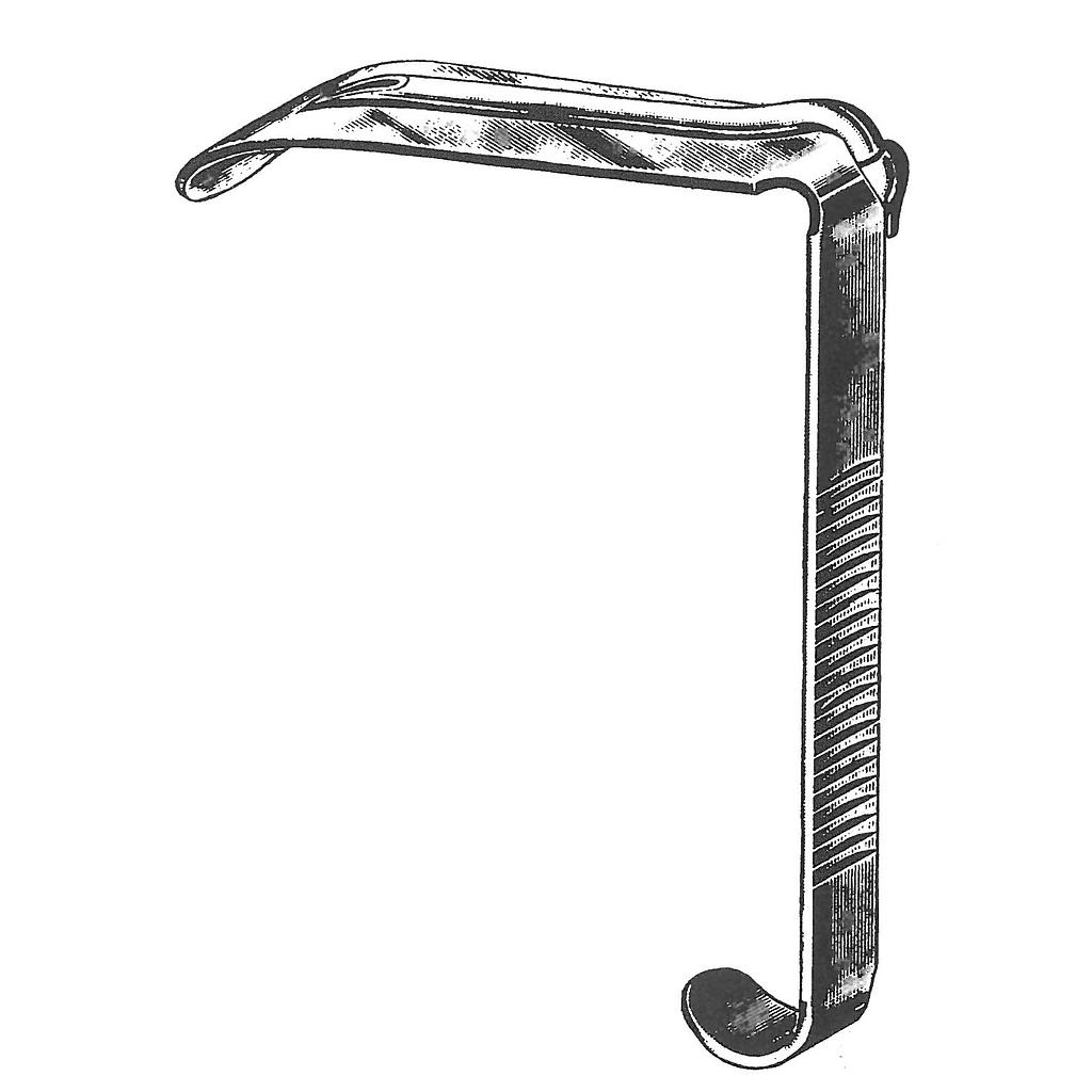 Davis-Boyle Tongue depressor, alone, fig. 5, 27 x 107 mm, with ether tube