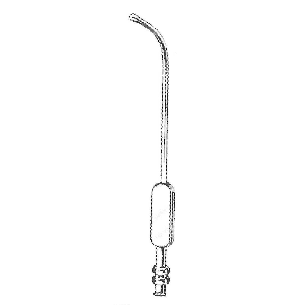 47332-25 : Eicken (Killian) Cannula, long curve, diameter 2.5 mm, 14.5 cm long, with Luer cone