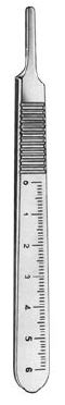 07103-01: Scalpel handle, no. 3, graduated