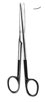 09965-15 : Mayo-Stille Supercut Scissors, curved, 15 cm long, serrated blades
