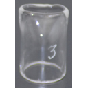 ADI 120013M : Glass piece, for rhinomanometer, fig. 3