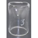 Glass piece, for rhinomanometer, fig. 3
