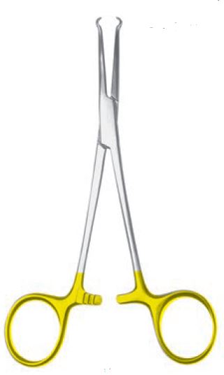 Pince pour vasectomie, 14 cm long, diameter 3 mm