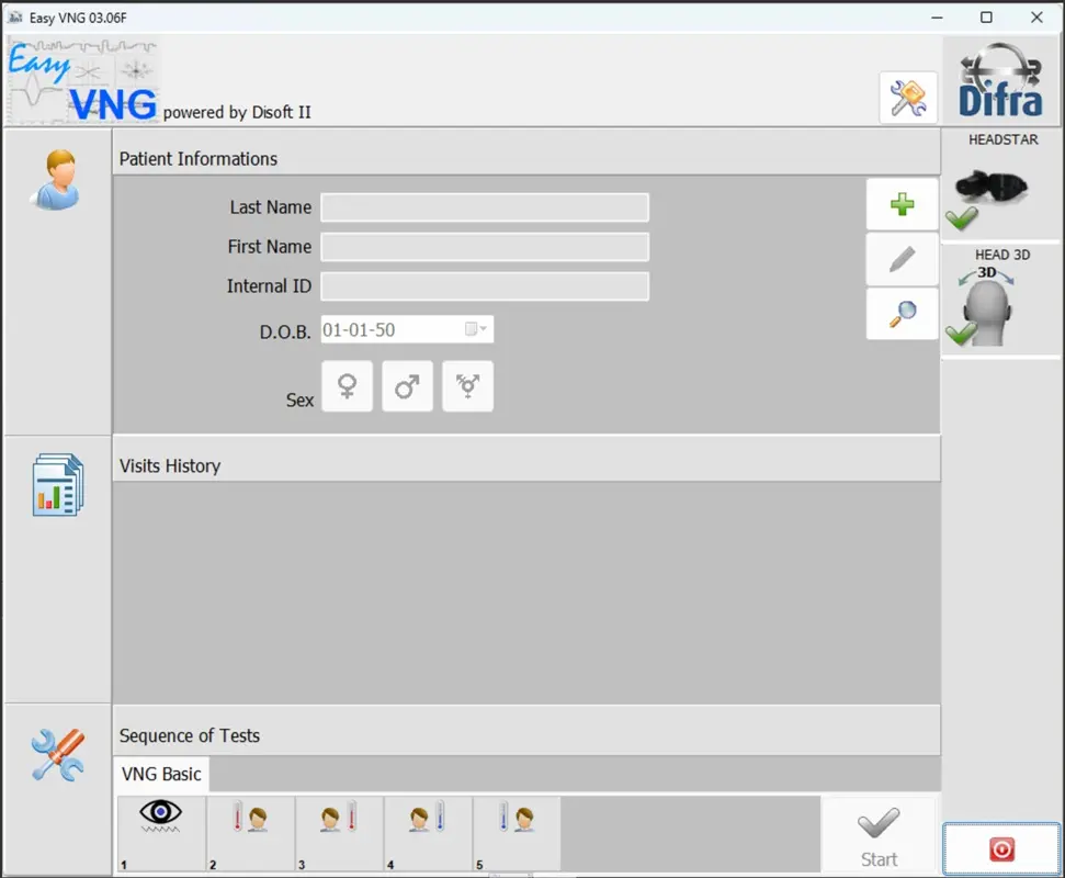 DI 14060X-EASY : Nystagmography software Disoft II Easy Line : Basic module