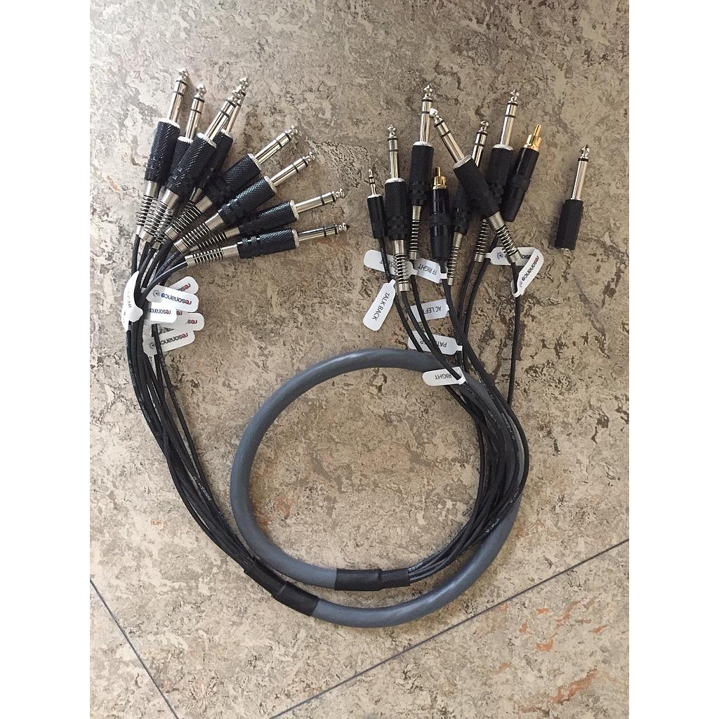 MRSO1000009 : Audiometric booth cables, 1.2 m (set of main cable + insert cable)