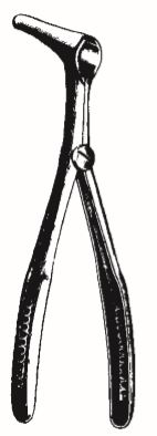 Modèle Viennois Nasal speculum, 14 cm long, light model, 35 mm