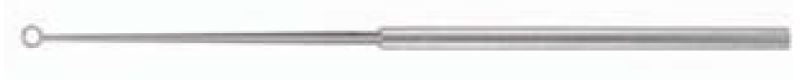 025110FX : Buck Ear curette, straight, blunt, fig. 0, 15 cm