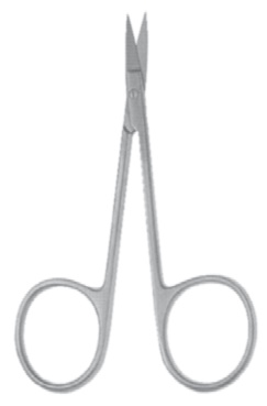 Bonn Fine scissors, sharp/sharp, curved, 8 cm long