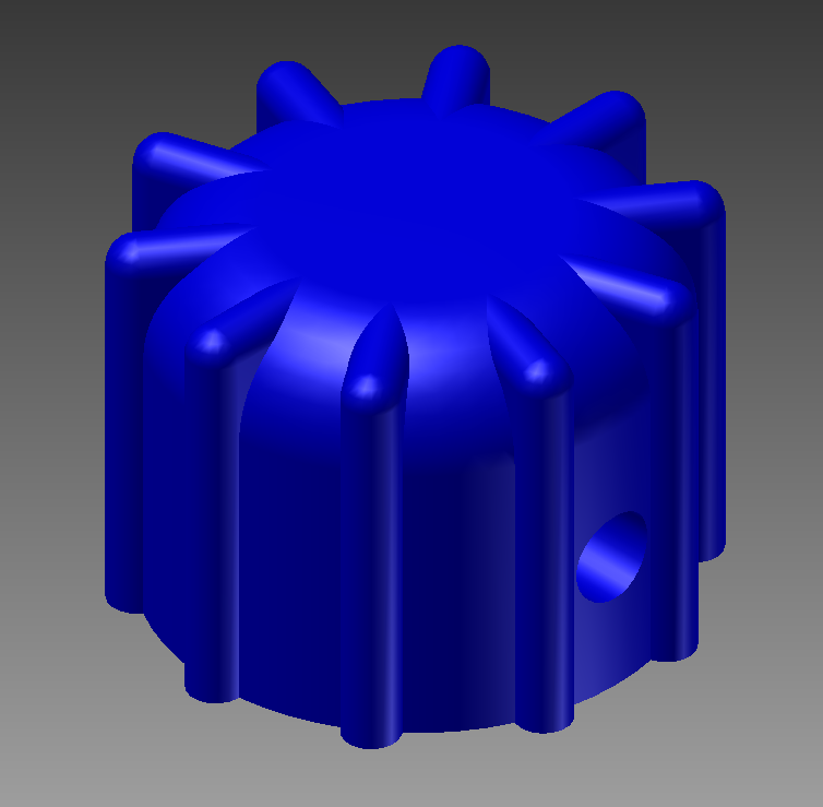ADI 140566 S: Blue button for VNG Nysstar II