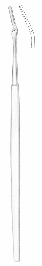 Scalpel handle, curved, 22.5 cm long