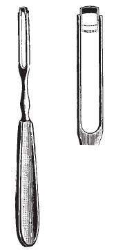 47390-05 : Ballenger Swivel knife, straight, 19 cm long, blade 5 mm wide