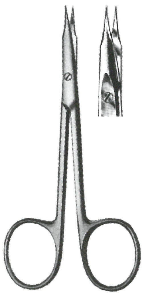 09360-11 : Stevens Tenotomy scissors, sharp points, straight, 11 cm long