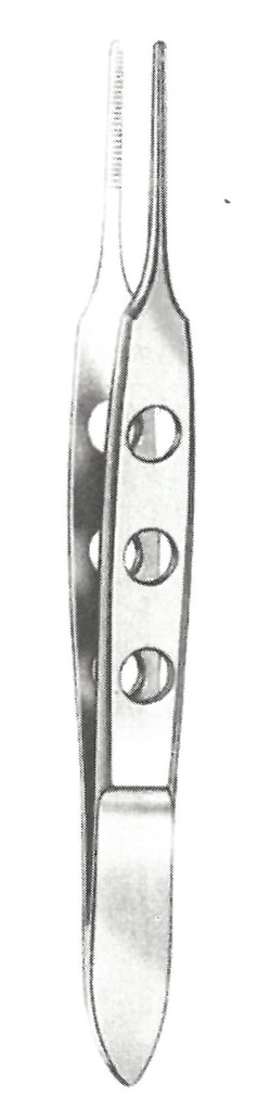 43940-08 : Bischop-Harman Iris forceps, straight, 8.5 cm long, 0.8 mm