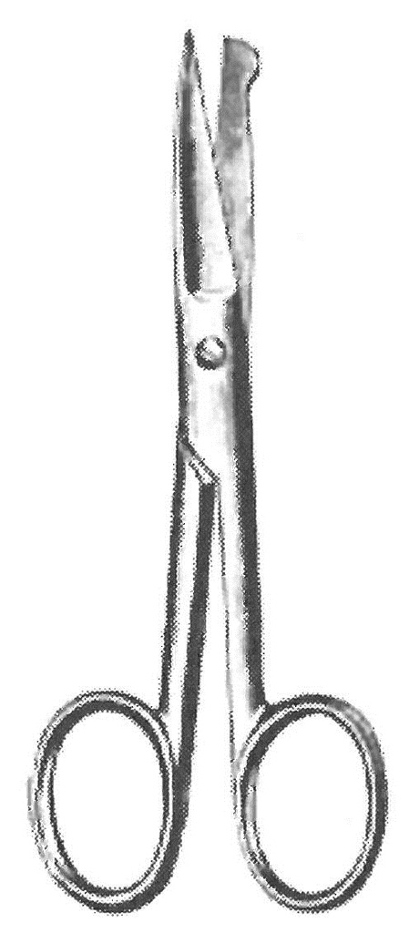 09128-14 : Incision scissors, straight, 14 cm long