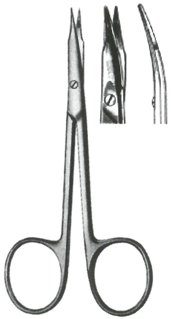 Stevens Tenotomy scissors, blunt points, curved, 11 cm long