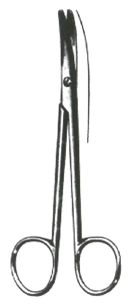 Landolt Enucleation scissors, light curve, 12 cm long