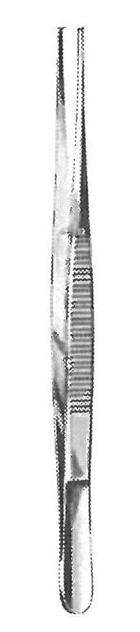 11126-21 : Potts-Smith Forceps, 1 x 2 teeth, 21 cm long, delicate pattern