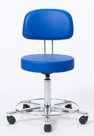 30283-10: Work chair, with high backrest and footrest ring, 54–73 cm