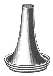 620112-01 : Hartmann Ear speculum, glossy, Fig. 2, 6.5 mm diameter, round, for adults