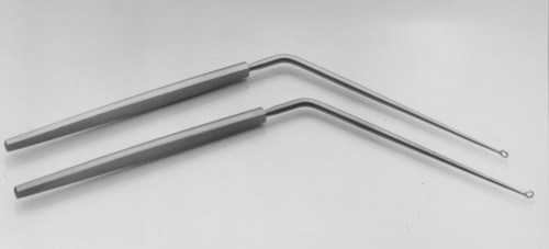 621200-09 : Delstanche Ear curette, angled, angled, fig. 0000, inside diameter 1.2 mm