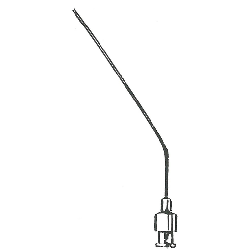 [00001141] 628010-31 : Suction tube, angled, 1.0 mm diameter, 80 mm long