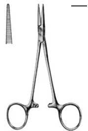 [00014398] 13220-12 : Halsted-Mosquito Artery forceps, standard pattern, 12.5 cm long, straight