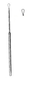 [00014460] 45180-01 : Billeau Ear loop, 15.5 cm long, fig. 1, small