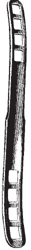 [00014470] 49107-19: Brünings Tongue depressor, width 14 en 18 mm, 19 cm long