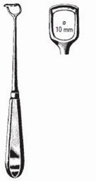 [00014486] 47620-01 : Beckmann Adenoid curette, standard model, fig. 1, 22 cm long, width of blade 10 mm