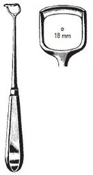 [00014489] 47620-04 : Beckmann Adenoid curette, standard model, fig. 4, 22 cm long, width of blade 18 mm