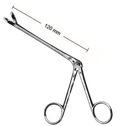 [00015407] 47223-02 : Weil-Blakesley Pince nasale, coupante, droite, fig. 2, 3.5 mm de large, longueur de tige 12 cm, pour os ethmoïdal