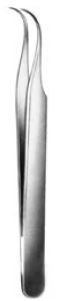 [00015615] 11407-07 : Pince pour joaillier, n° 7 - courbe, 12 cm de long