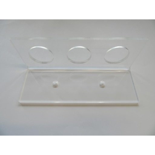 [00019352] ADI 010038: ADI 010038 : Support for 3 plexiglas tubes of 40 mm diameter, for fiberscope