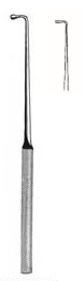 [00020219] 45192-05 : Wagener Ear hook, probe-ended, 14 cm long, very fine, fig. 5
